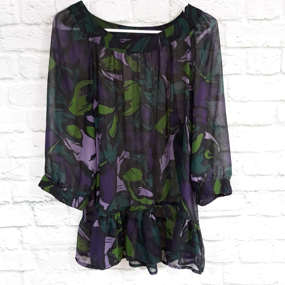apt. 9 sheer blouse extra large
